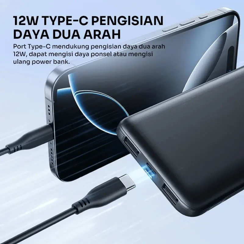 ROBOT Powerbank 10.000mAH RT12Q dan RT180S Daya 20W QC 3.0 Fast Charging Dual Input Slim Original - Garansi 1 Tahun [BISA COD] 6