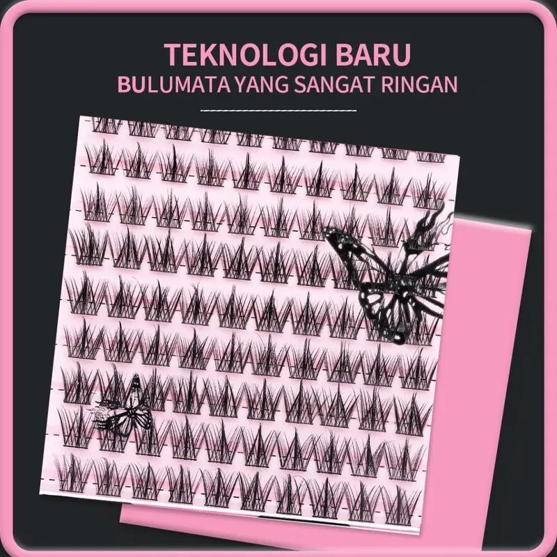MILAI A08 Trilogy 10 Baris Bulu Mata Palsu  Berkualitas Tinggi + Lem Ekstensi Bulu Mata | Riasan Mata Bulumata Eyelash Pelentik 3