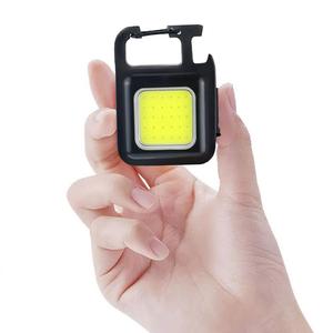 COBキーチェーンライト、ハンドヘルドミニLED懐中電灯、充電式ポータブルスポットライト、磁気アウトドアキャンプライト