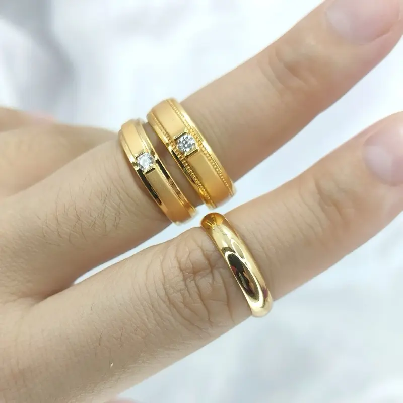 Beli 2 gratis 1 - cincin nikah - cincin kawin C134 perhiasan aksesories cincin wanita