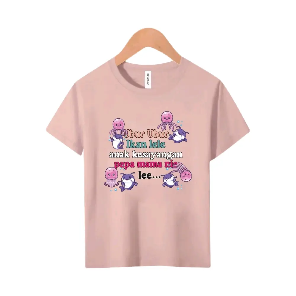 Baju Anak Unisex Viral Model Ubur-Ubur Ikan Lele Digital Sablon - Fashion