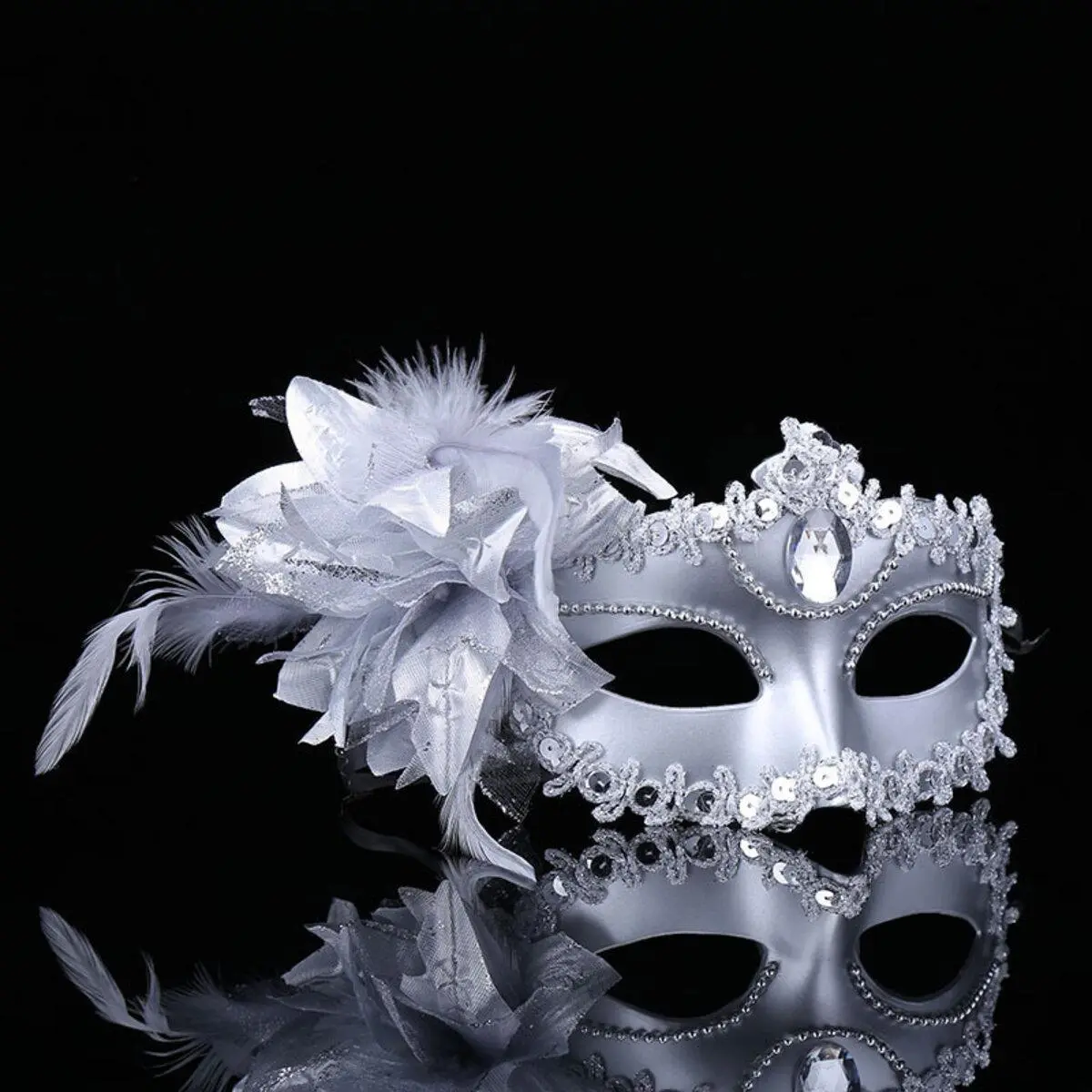[ Racun Lingerie ] Topeng Mask Masquerade Party Pesta Mewah Side Flower Unisex PARTY MASK