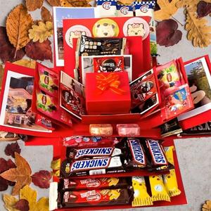 誕生日ギフトボックス サプライズエクスプローションキャンディ 結婚式・誕生日用ギフトボックス、ハロウィンやクリスマスのギフトに最適なパッケージング