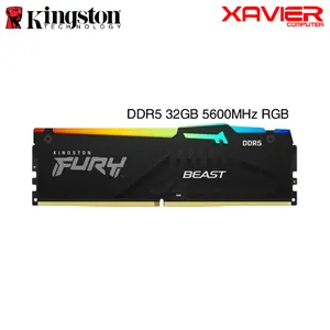 RAM KINGSTON FURY BEAST RGB DDR5 32GB 5600MHz - MEMORY