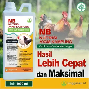 NB Nutrisi Ayam Kampung 100% Herbal Meningkatkan Pertumbuhan & Nafsu Makan Kualitas Daging dan Telur Cocok Untuk Semua Jenis Unggas