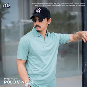 Polo V-Neck Premium Minimalis Berkarakter Berkelas