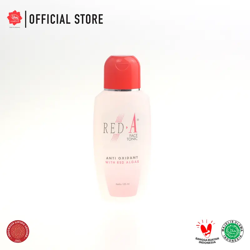Red-A Face Tonic Anti Oxidant with VIT E, Extract Red Algae & Averrhoa - 125ml 0