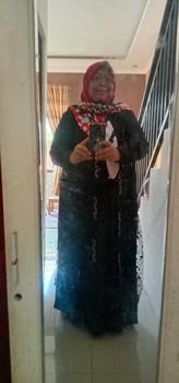 Product Review of Yolanda Dress/Gamis Kondangan/Gamis Pesta mewah bahan Crinkle mix brukat tile#3 ukuran#Pj 138# from a**a a**a 0