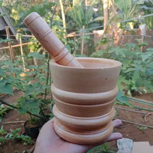 Lumpang Kayu Kecil Satu Set Murah / Tumbukan Kayu Best Produk Terbaik