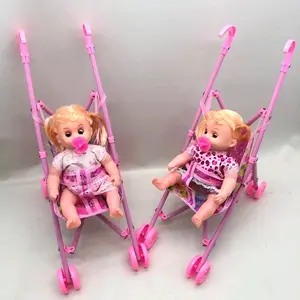 MAINAN ANAK BAYI Stroller Dan Boneka Dorong Bayi Kirim Random