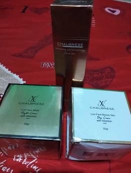Product Review of CHALONESE WHITENING&ANTI AGING SET (1SET MOISTURIZER+TONER) MEMBANTU MENGENCANGKAN WAJAH ,MELEMBABKAN WAJAH,ANTI KERUTAN Hitam Facial Pencerah Mencerahkan Perawatan Cleansing Muka Memutihkan from D**i 0