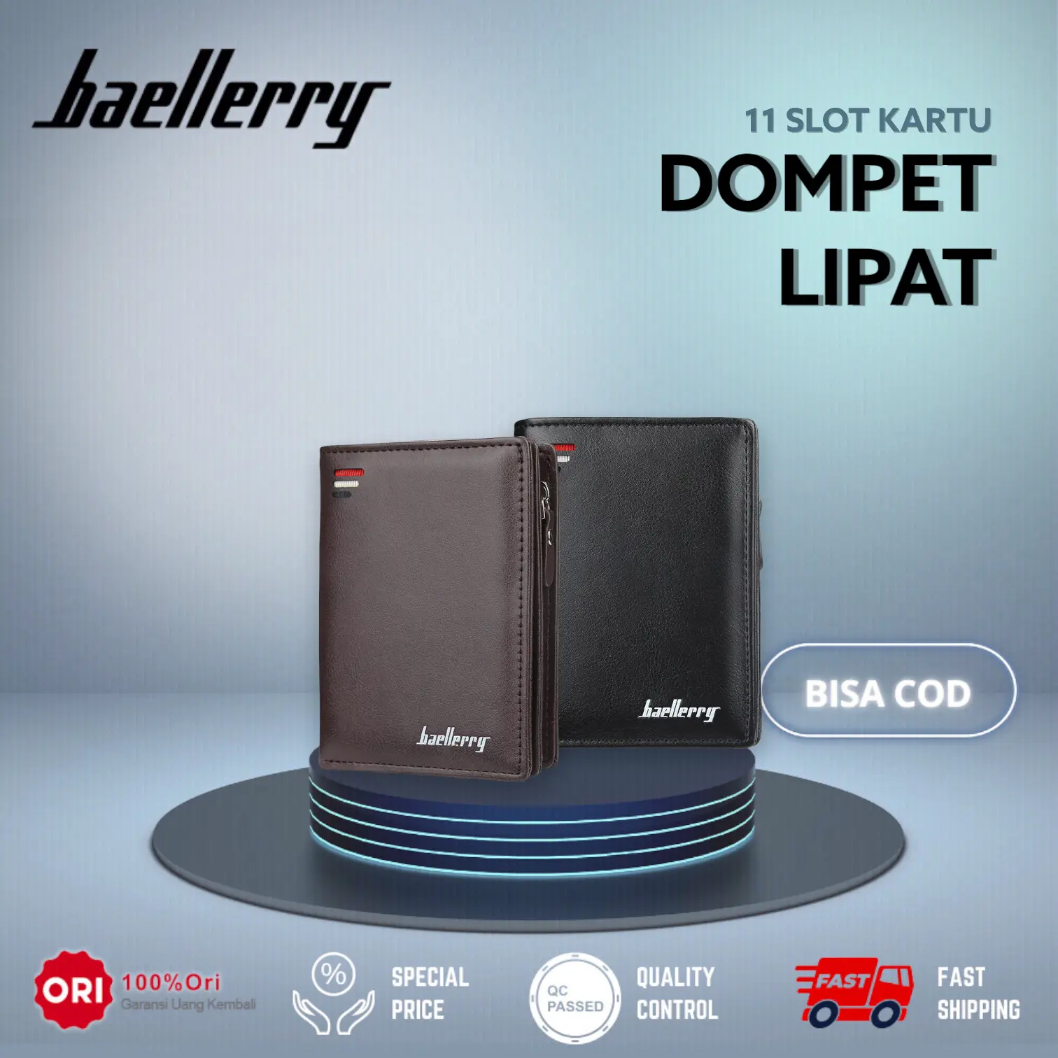 Dompet Pendek Pria Kulit BAELLERRY D3216