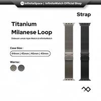Gambar infiniteSpace Titanium Milanese Loop untuk infiniteWatch 11 Pro, 11 Pro Mini & Apple Watch 45/46/49mm - Natural Titanium dari infiniteSpace Official Kota Administrasi Jakarta Utara 1 Tokopedia