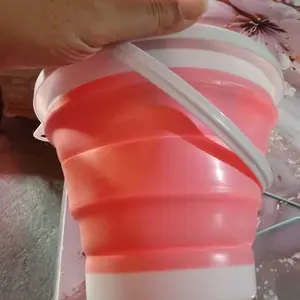 WARS Ember Baskom Lipat Silikon Portable Dengan Pegangan Kapasitas 3 Liter