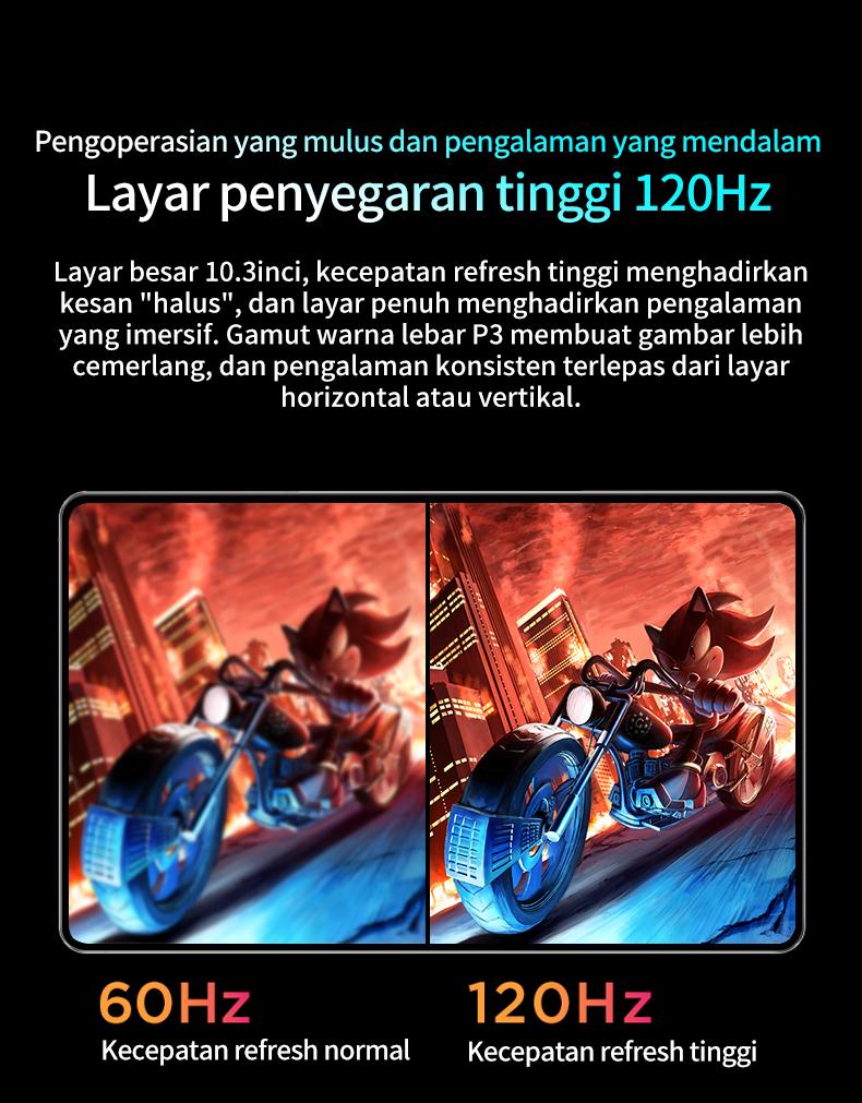 2025 H13 Pro 10.3" Tablet [16GB+1TB]1Pengalaman Pro Layaknya PC|120Hz OLED RealColor FullView Display l Ultra-tipi l Tablet cerdas HD l Hiburan Kantor Wifi Bluetooth Kamera Layar tablet tablet  1  jutaan