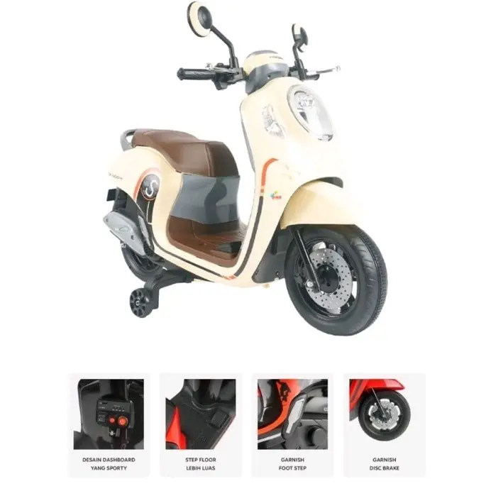 Mainan Motor Aki Anak Scoopy 2