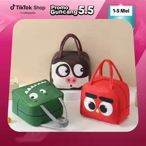 LBT Tas Bekal Anak Karakter Model Animal Cooler Food Waterproof Box Karakter High Quality