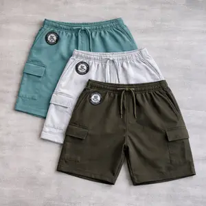 Celana Pendek Cargo Pria 3pcs 100 Ribuan - Celana Broadshort Cargo Pria dan Wanita Fleece Katun Tebal Nyaman