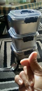 Product Review of “COD”(Lunch box)3pcs-nampan sus Kedap Udara, Tahan Suhu Tinggi, Cocok untuk Kulkas dan Aktivitas Luar Ruangan/ES Kotak Makanan Stainless Steel Food Grade Dengan Penutup Kedap Kotak Penyimpanan Makanan Stainless Steel Tebal dengan Tutup/live from i**a 0