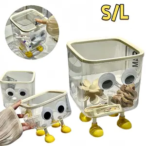 Tempat Sampah Desktop Aesthetic / Lucu Minimalis Multifungsi Tempat Sampah Kotak Penyimpanan Meja / Tempat Sampah Kotak