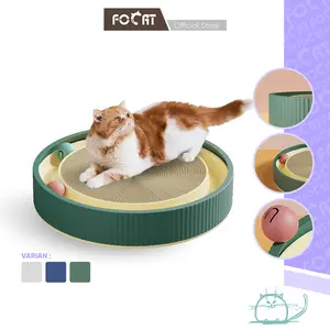 FOCAT Garukan Anabul Dengan Mainan Bola M56/M57 Cat Scratcher Board / Tempat Tidur Kucing Anjing garukan kucing jumbo tempat main kucing / Kucing Rug Hugger