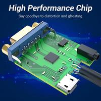 Gambar Vention Converter HDMI To VGA Adapter Konverter Konektor With Audio Power dari Mixkomp Godean Kab. Sleman 3 Tokopedia