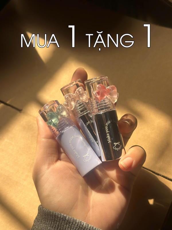 ( Mua 1 son tặng kèm 1 son ) SON HOA MAKEMINE CHẤT SON TINT BÓNG CẤP ẨM MÔI