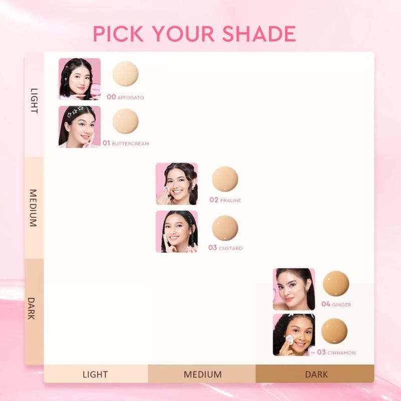 Glad2Glow Cushion Perfect Cover G2Glow 11g | Foundation Ringan di Wajah Waterproof dan Transferproof 9