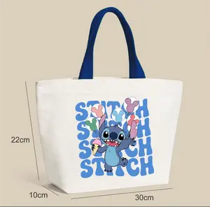 Tas Pengajian Bahan Kanvas Polyster Ukuran 30x22x10cm Motive anak Lucu Cocok untuk tas Bekal dan Souvenir