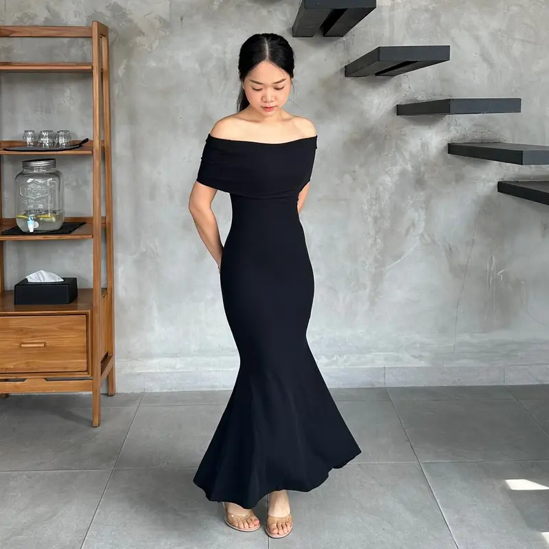 ￼JOLIE | JULIE DRESS | DRESS WANITA | LONG DRESS | SABRINA DRESS | MERMAID DRESS 5