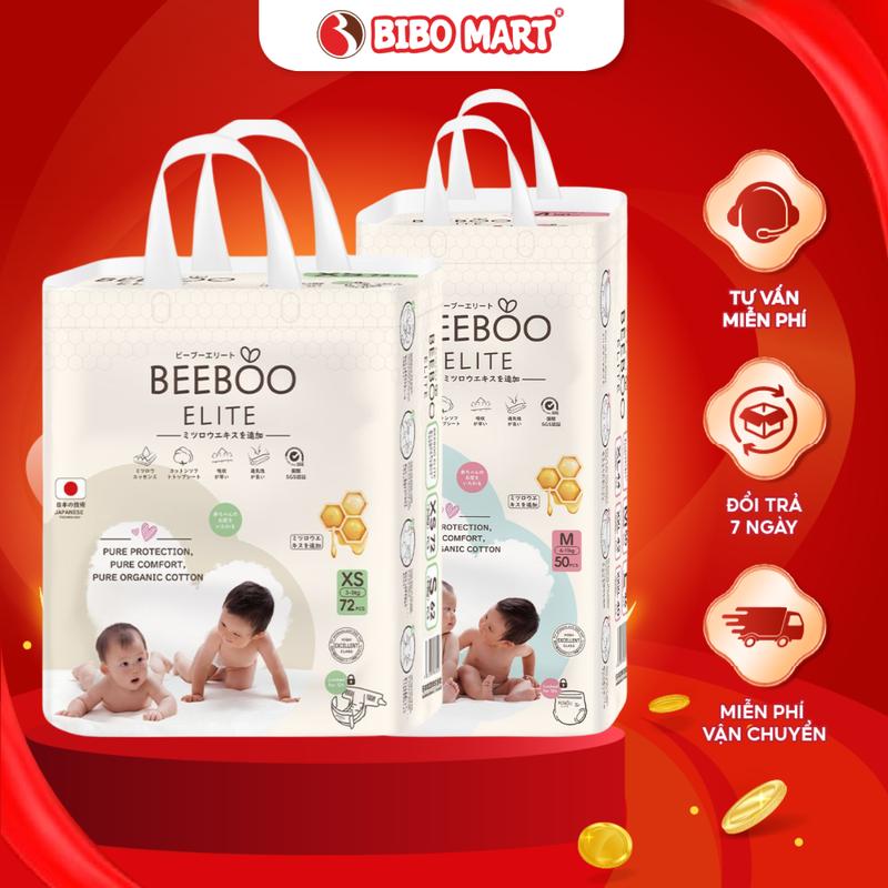 Bỉm - Tã Quần Tã Dán Beeboo Elite Đủ Size Cho Bé Chống Tràn Siêu Thấm An Toàn - Bibo mart