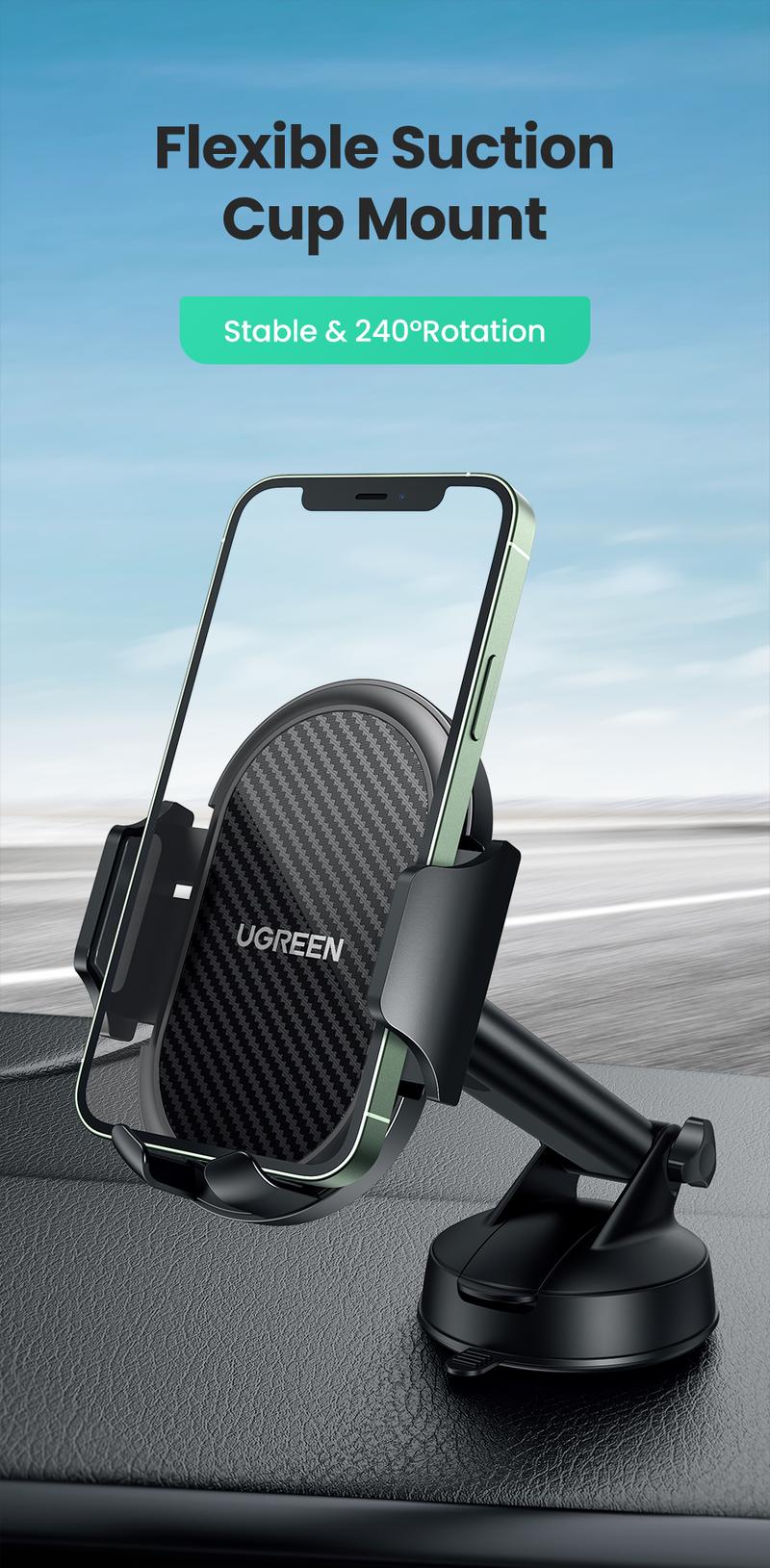 Product Introduction of UGREEN Phone Flexible Suction Cup phone Holder-60196 0