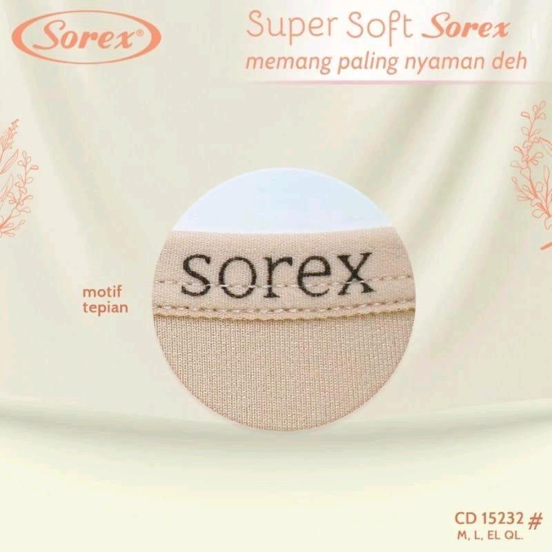 3pcs CD Sorex 15232 Celana Dalam Wanita Super Soft Midi Lembut Nyaman Katun Basic Karet 5