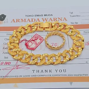 GELANG TANGAN WANITA motif sisik naga free cincin ada surat resmi dari toko