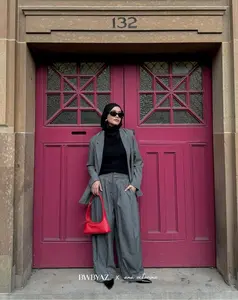 BWBYAZ X ANA OCTARINA - AERI PLISSÉ WIDE PANTS [READY STOCK] Celana Panjang Muslim Wanita
