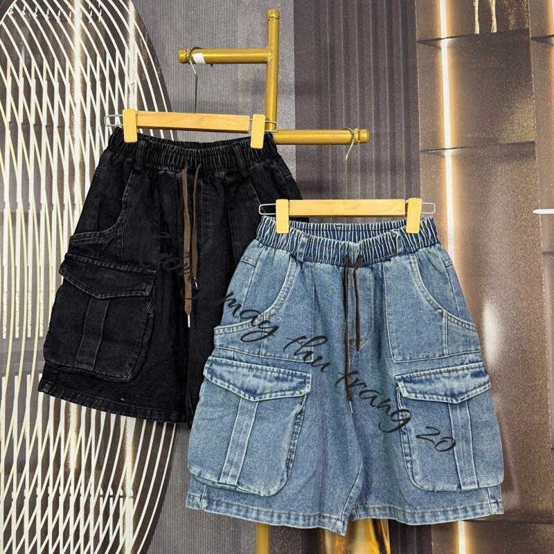 Quần SHORT TÚI HỘP [40kg-78kg] Nam-Nữ chất jeans đanh mịn- dày mềm chuẩn form. Ảnh thật shop tự chụp.. Năng động-cá tính.