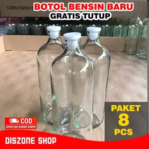 botol bensin 1 liter PAKET 8 PCS