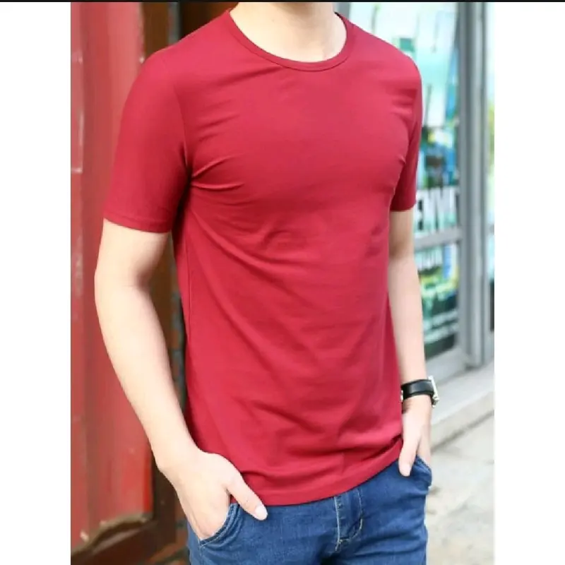 kaos oblong polos pria dewasa murah/t shirt oblong cowok polos lengan pendek/baju polos pria lengan pendek catton combat 24 s/baju distro pria hitam polos lengan pendek Nyaman Katun Santai 6