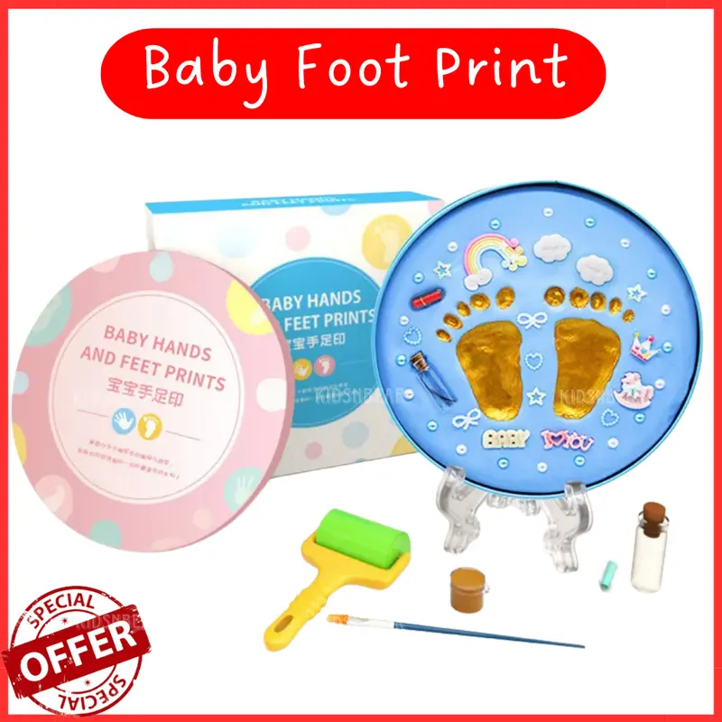 KNB Baby Foot Print kit cetakan telapak tangan kaki bayi Hadiah Newborn baby / kado ulang tahun kenangan bayi 0