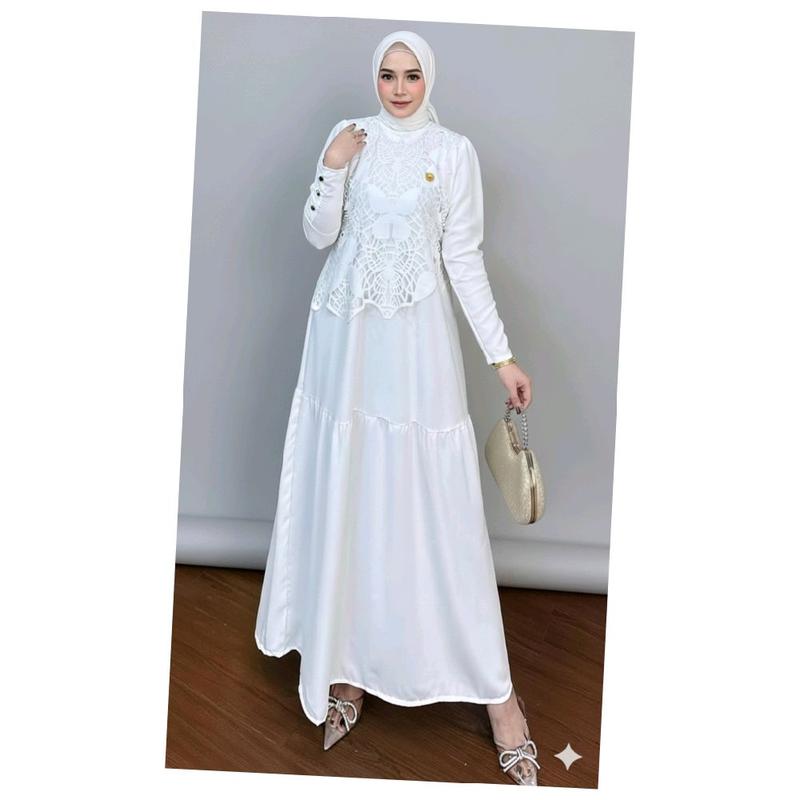 GAMIS LASERCUT RAMPEL-COLLECTION 3 Gamis Ramping Bawah Lasercut Desain ...