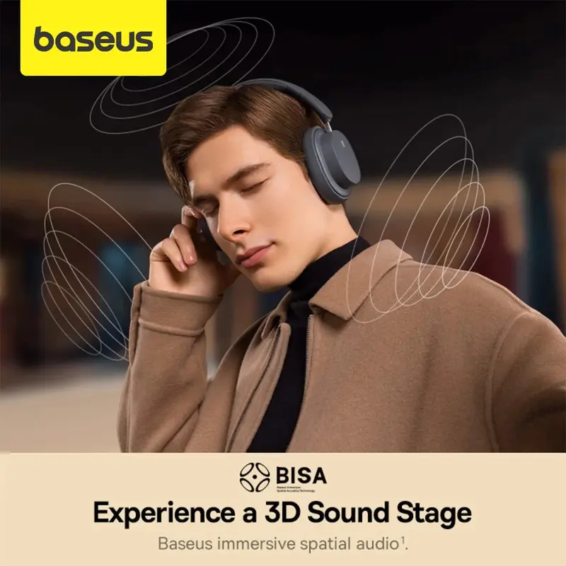 [NEW PRODUCT] BASEUS Bowie D05 ENC Foldable Playing Time up to 70 jam  3D Audio Stereo Bass | Wireless Headphone Gaming Utlra Low Latency  Bluetooth 5.3 2