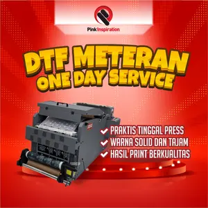 Cetak Print Sablon DTF Meteran - Stiker DTF Sablon Digital (Tinggal Press dan Setrika)