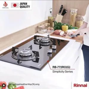 Rinnai Rb 772R0 G Kompor Gas Tanam Rinnai Rb772R0 G Tempered Glass 2 Tungku Rinnai Rb 772 R0 G 772RO G