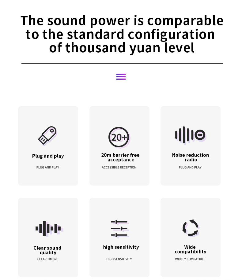 Product Introduction of Wireless lavalier microphone Type-C K20 lapel/collar clip microphone Wireless mobile receiver USB-C charging, plug-in rechargeable, compact and portable, intelligent noise reduction, for: smartphone, audio, wireless live broadcast, Vlog recording video 22
