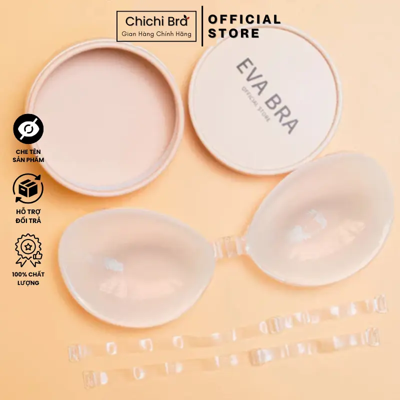 Miếng Dán Nâng Ngực Chichi Bra Cài Trước Tạo Khe Chống Tụt Silicon Cao Cấp - 4950