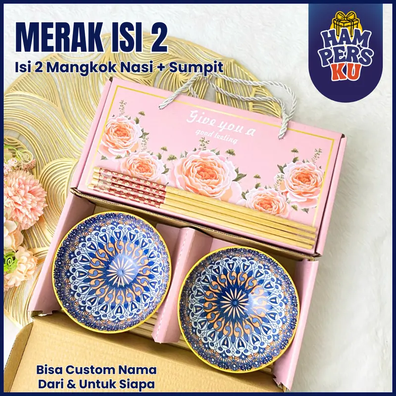 Souvenir Mangkok Set BOHEMIAN Hampers Mangkuk Kado Pernikahan Wedding Gift Birthday Lebaran Idul Fitri 2