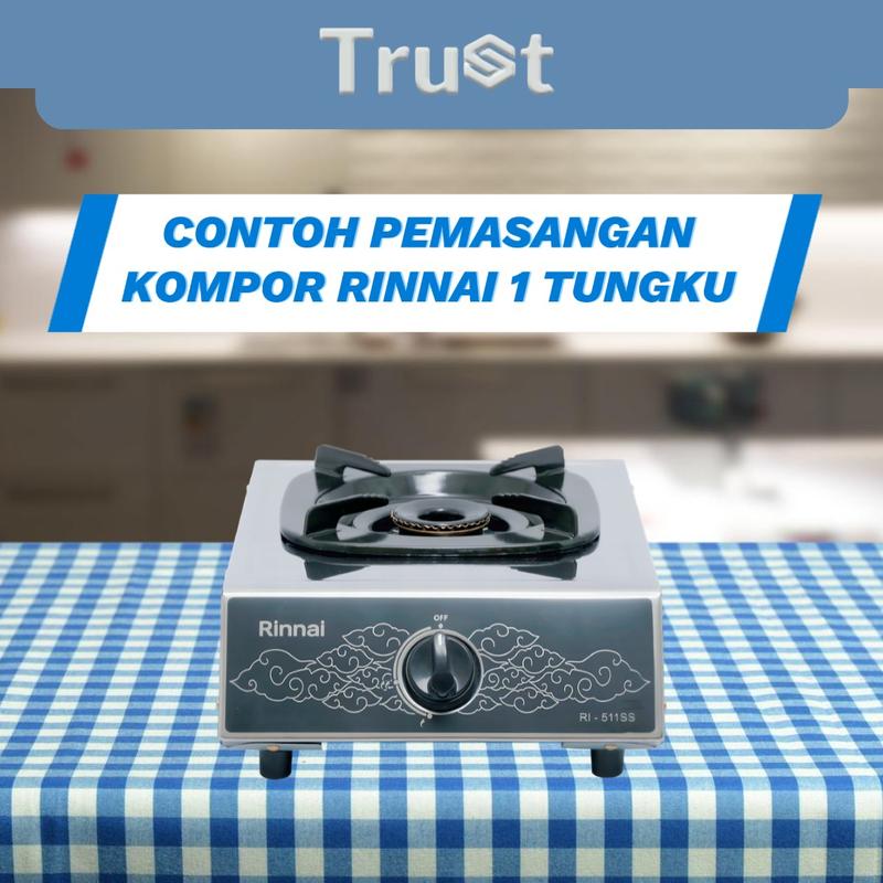 PROMO!!! Tatakan Kompor Rinnai Kaki 4 Isi 12 Pcs -TRUST 4