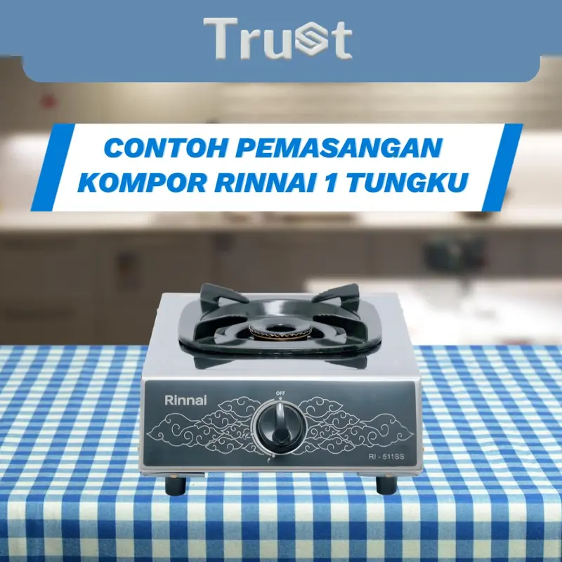 PROMO!!! Tatakan Kompor Rinnai Kaki 4 Isi 12 Pcs -TRUST 4
