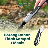 Gambar INFARM - Gergaji Lipat Portabel Multifungsi ukuran 25 cm, folding wood hand saw Outdoor, Camping, Hiking, Tebas Ranting, Potong Kayu, Peralatan Kebun, Survival Tools Gergaji Portabel Awet - Surabaya dari Infarm Kota Surabaya 3 Tokopedia