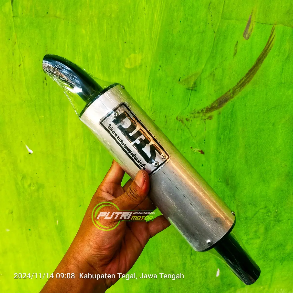 Silincer DBS Knalpot 2 Tak Bahan Alumunium untuk motor vespa, Ninja R, Ninja RR, FIZ R Force1 Tornado Alfa, Satria 2 tak.